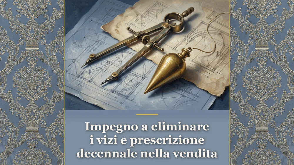 Impegno a eliminare i vizi e prescrizione decennale nella compravendita secondo Cassazione n. 15232/2026