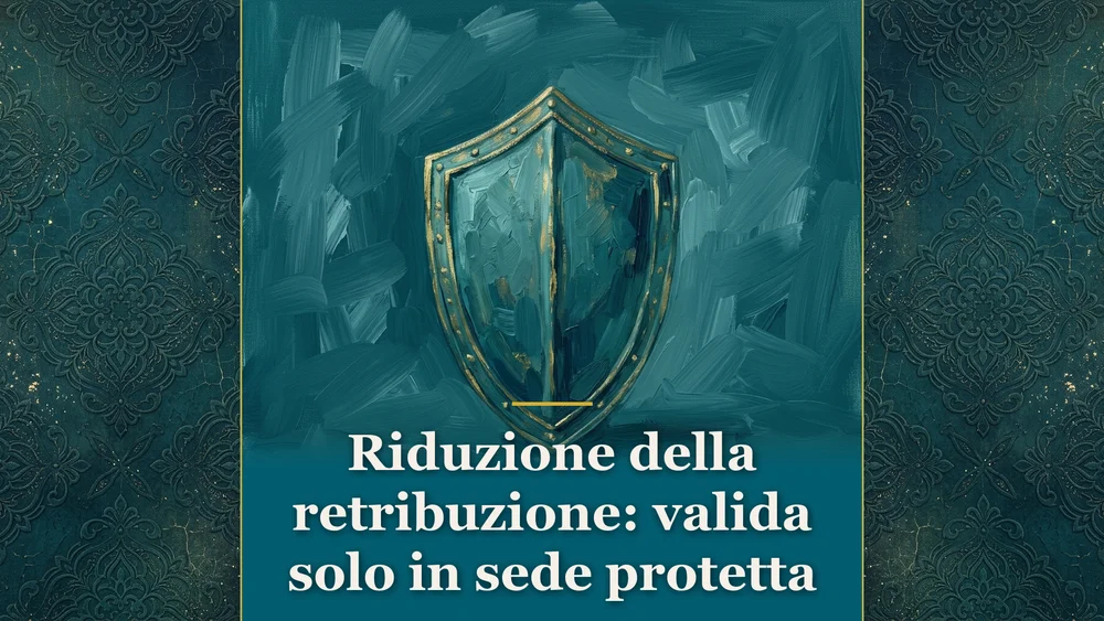 Riduzione della retribuzione in sede protetta e tutela dell'art. 2103 c.c. secondo la Cassazione n. 8402/2026.