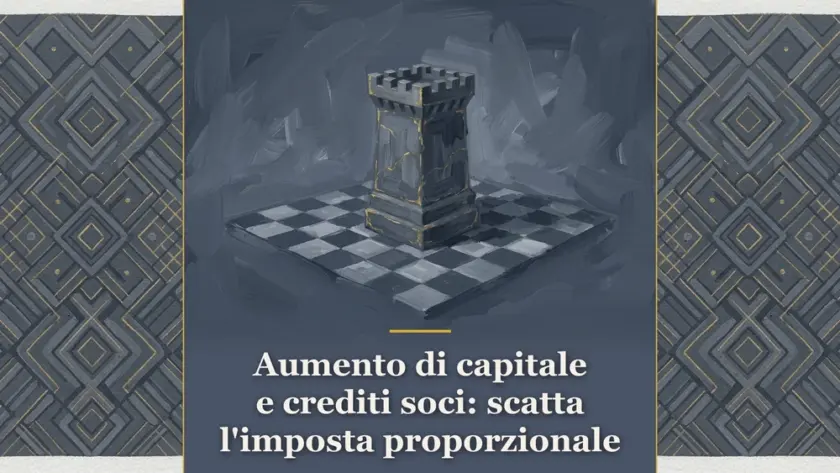 Illustrazione sull'imposta di registro sull'aumento di capitale con compensazione crediti soci per Metodo Giuridico