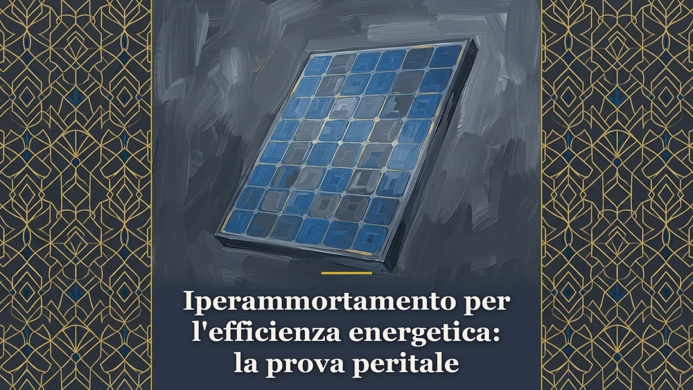 Pannello solare fotovoltaico per l'iperammortamento per l'efficienza energetica e beni 4.0