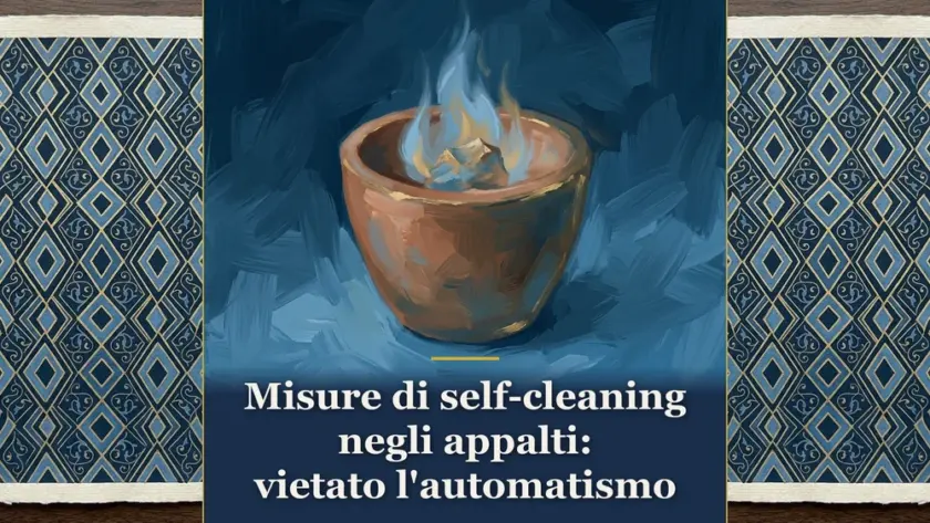 Misure di self-cleaning negli appalti: vietato l'automatismo