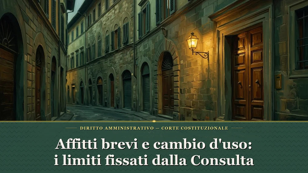 Dipinto ad olio di un vicolo storico con portone monumentale e illuminazione teatrale serale