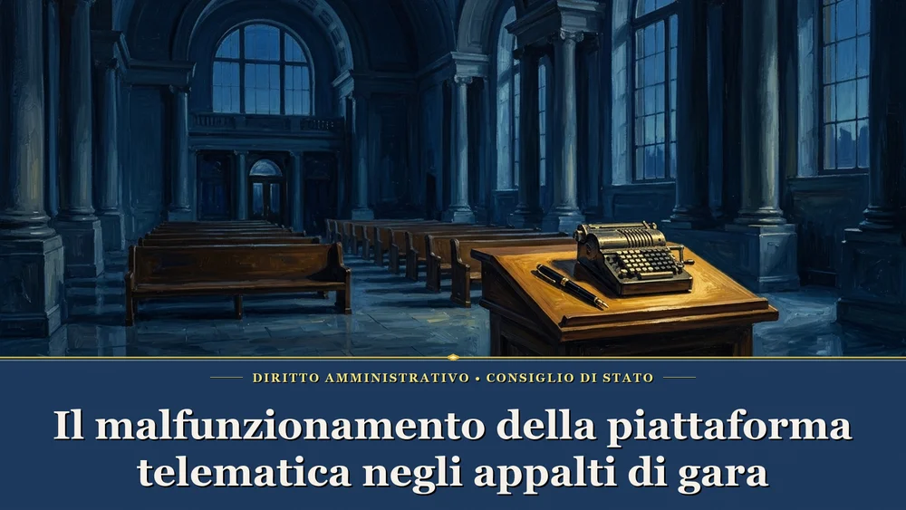 Calcolatrice e penna stilografica su podio per il malfunzionamento della piattaforma telematica negli appalti