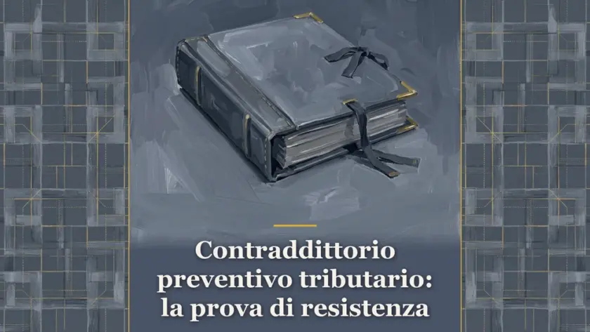 Un faldone contabile d'archivio dipinto a gouache su fondo grigio ardesia con finiture in oro antico